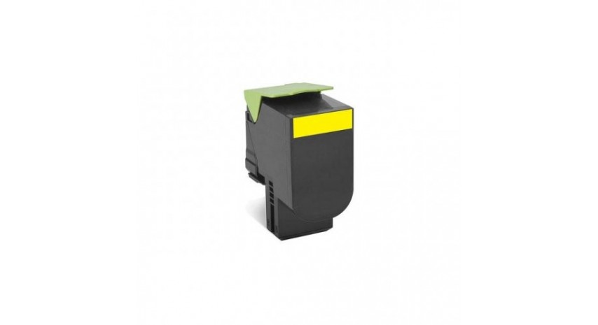 TONER ΣΥΜΒΑΤΟ LEXMARK 802SY - CX310 / CX410 / CX510 ΓΙΑ 2000 ΣΕΛΙΔΕΣ, YELLOW