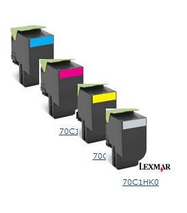 TONER ΣΥΜΒΑΤΟ LEXMARK 70C2HY0 - CS310 / CS410 / CS510 ΓΙΑ 3000 ΣΕΛΙΔΕΣ, YELLOW